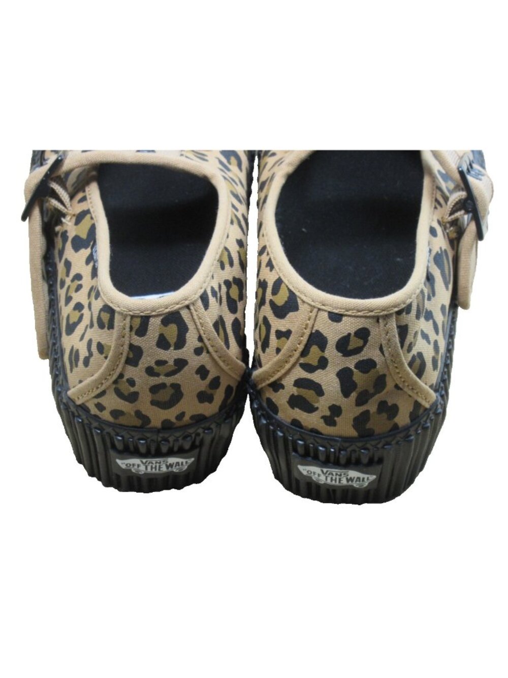 Vans Women's Mary Jane Creeper Grunge Core Leopard Buckle Shoes Size 13.5 NEW - Picture 5 of 7